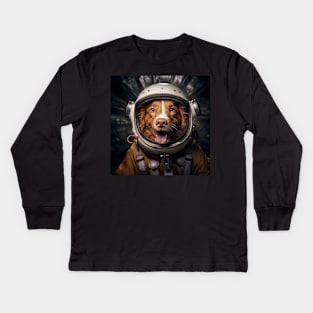 Astro Dog - Nova Scotia Duck Tolling Retriever Kids Long Sleeve T-Shirt